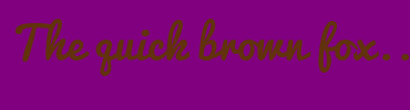 Image with Font Color 62320C and Background Color 800080